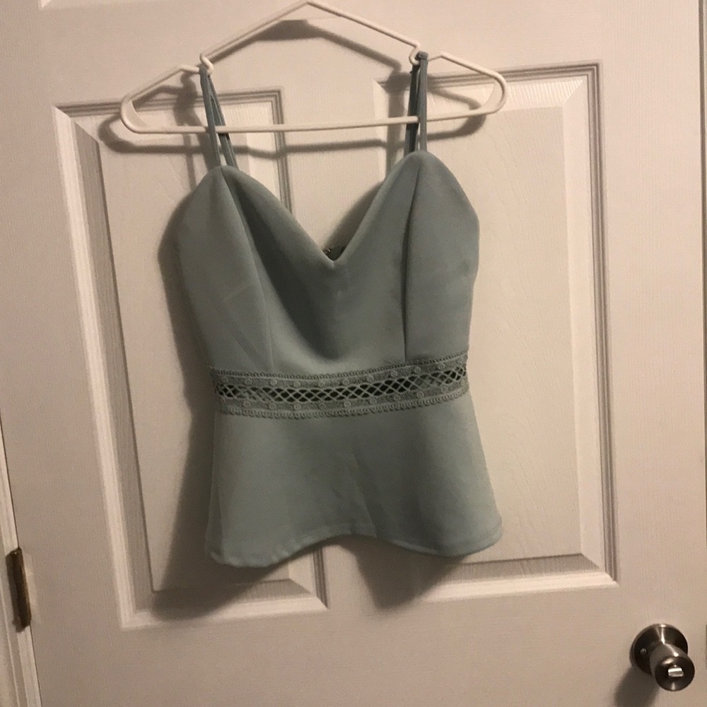 Baby blue blouse